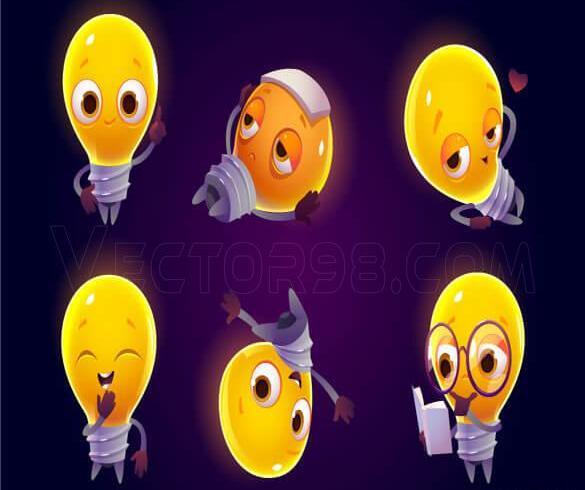 عکس کارتونی لامپ
