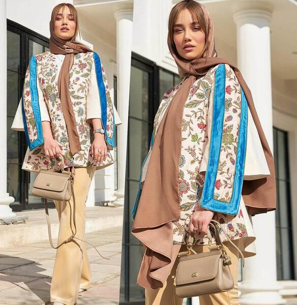 عکس مدل مانتو طرح دار اسپرت