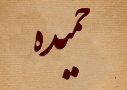 عکس نوشته درباره اسم حمیده