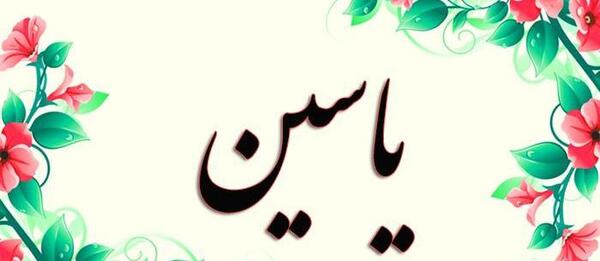 عکس نوشته ی اسم یاسین