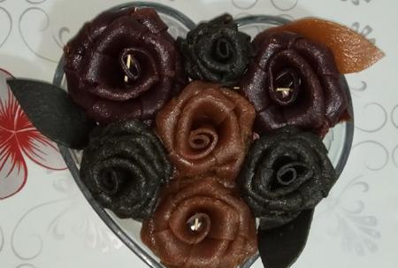 عکس لواشک شکل گل