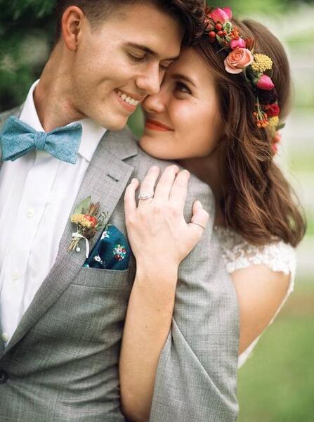 عکس ژست عاشقانه عروس و داماد