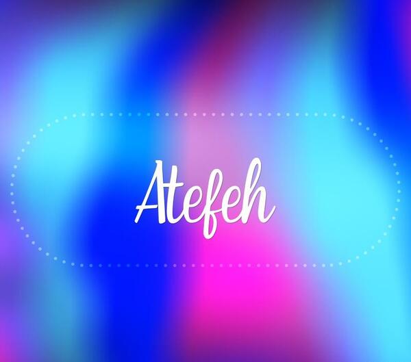 عکس نوشته عاطفه به انگلیسی