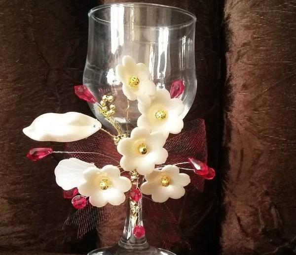 عکس سفره هفت سین با گلهای کریستالی