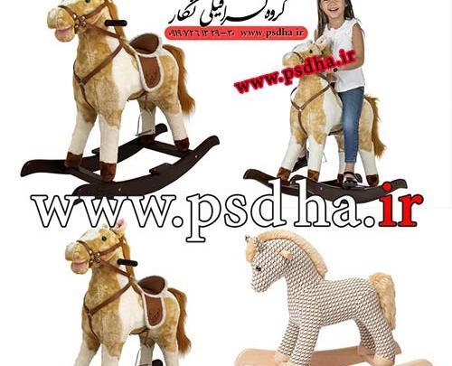 عکس اسب چوبی