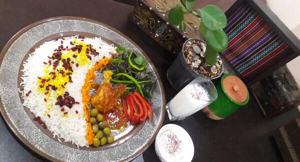 عکس زرشک پلو با مرغ نی نی سایت