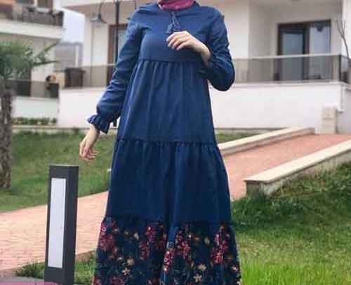 عکس مدل مانتو بلند چین دار