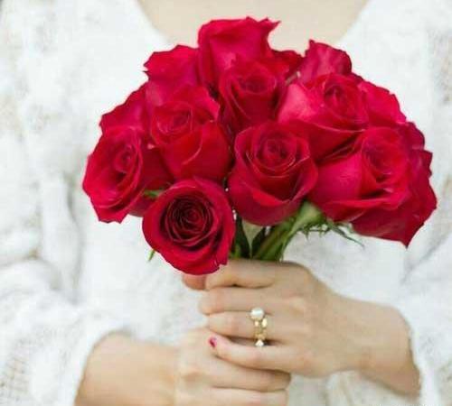 عکس نوشته هدیه گل