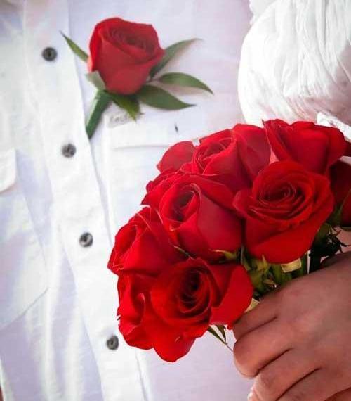 عکس نوشته هدیه گل