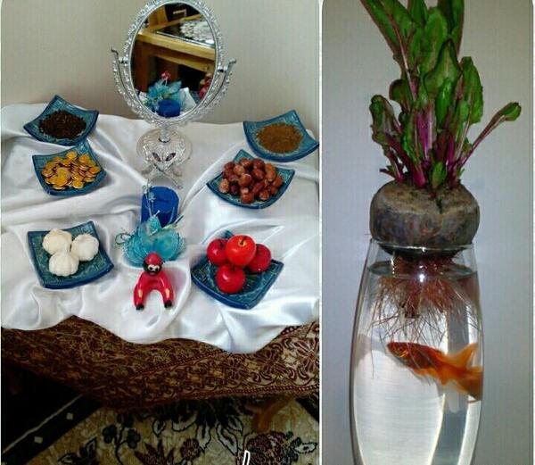 عکس سبزه عید با لبو