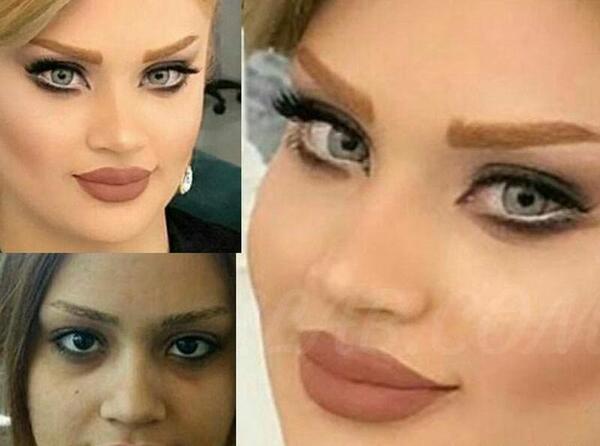 عکس آرایش قبل و بعد عروس
