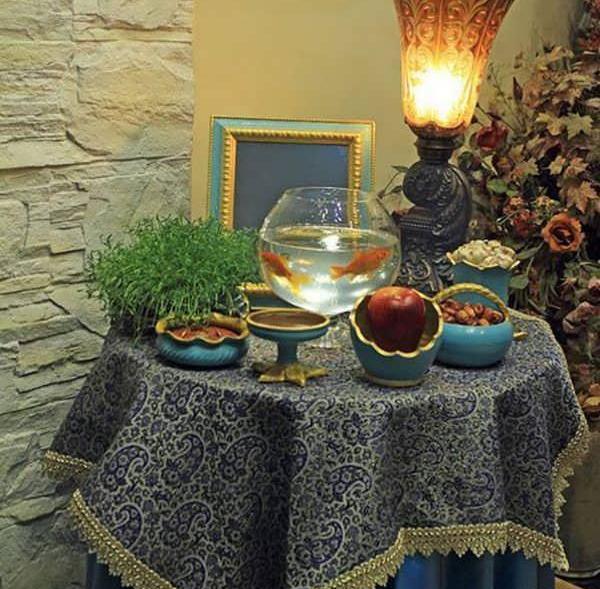 عکس از سفره ی هفت سین سنتی