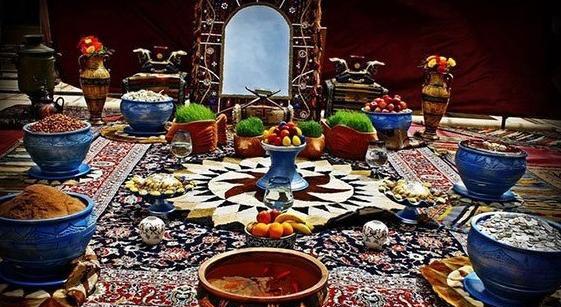 عکس از سفره ی هفت سین سنتی