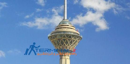 عکس آتش گرفتن برج میلاد