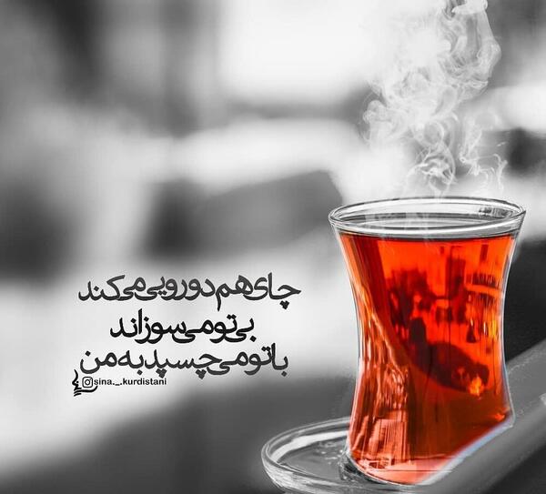 عکس پروفایل چای در طبیعت