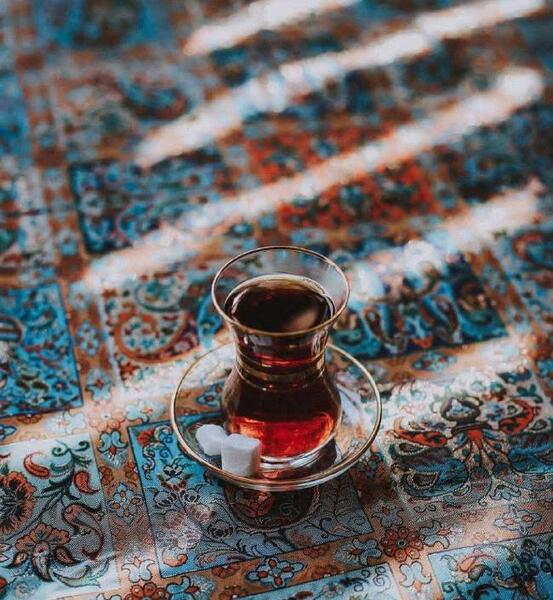 عکس پروفایل چای در طبیعت