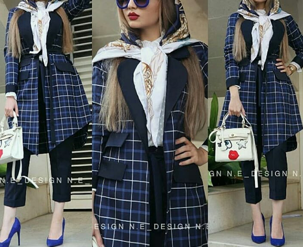 عکس مدل مانتو چهارخونه تابستانی جدید