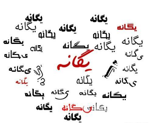 عکس نوشته در مورد یگانه