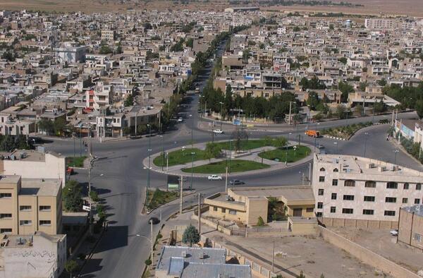 عکس هوایی خمین