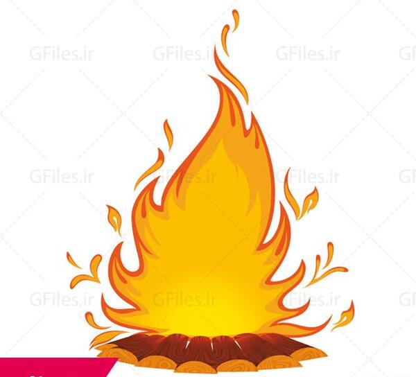 عکس آتش هیزم