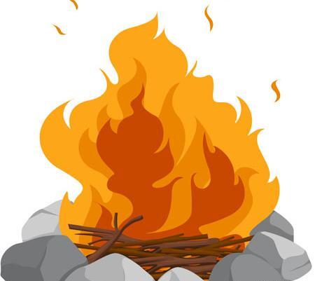 عکس آتش هیزم