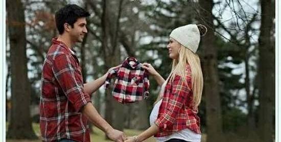 عکس بارداری در فضای باز