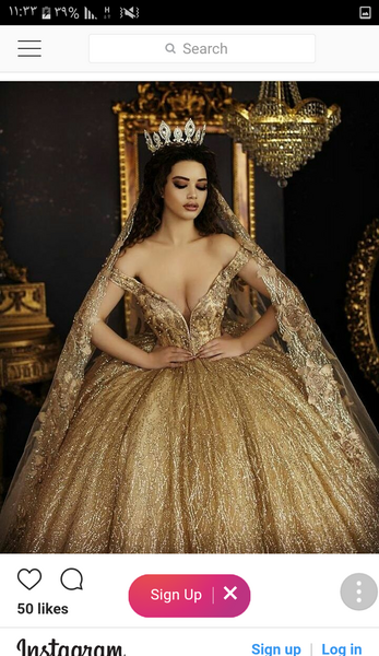 عکس لباس عروس طلایی رنگ