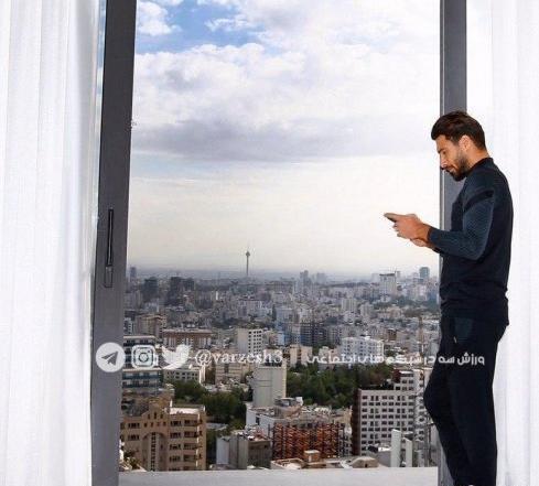 عکس شجاع خلیل زاده با همسرش