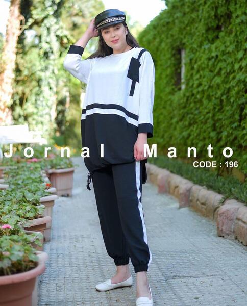 عکس ست مانتو شلوار دخترانه اسپرت