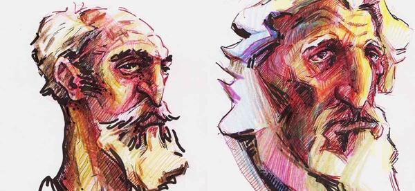 عکس ایده طراحی با مداد سیاه