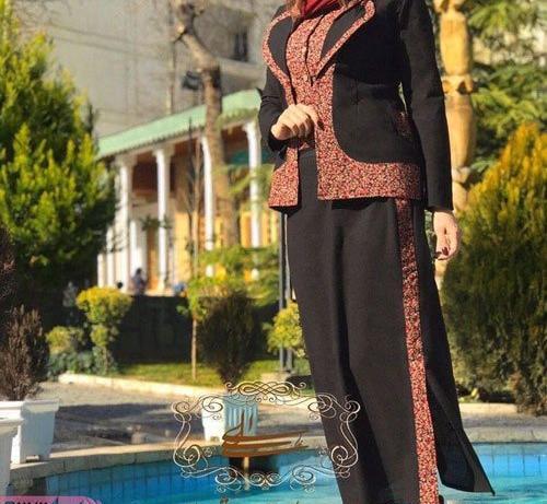 عکس مانتو بلند راسته