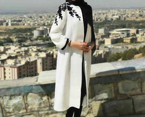 عکس ژورنال مدل مانتو جلو باز