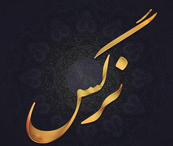 عکس نوشته اسم نرگس و رضا