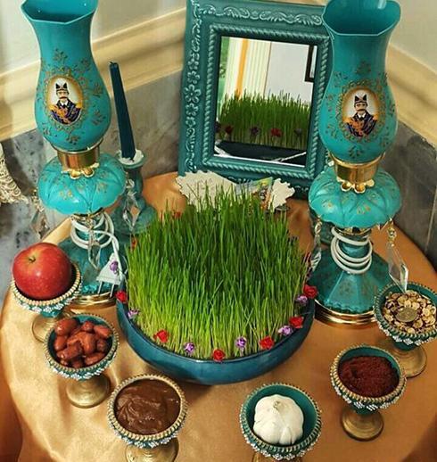 عکس سفره هفت سین شیک و ساده