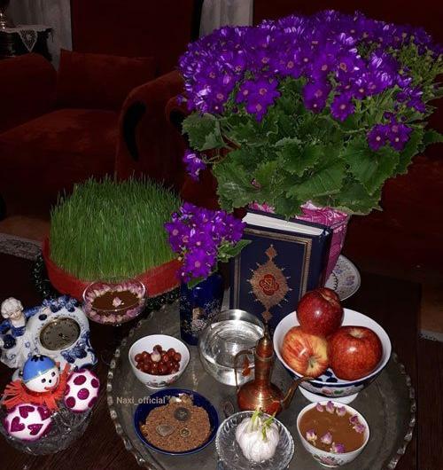 عکس سفره هفت سین شیک و ساده