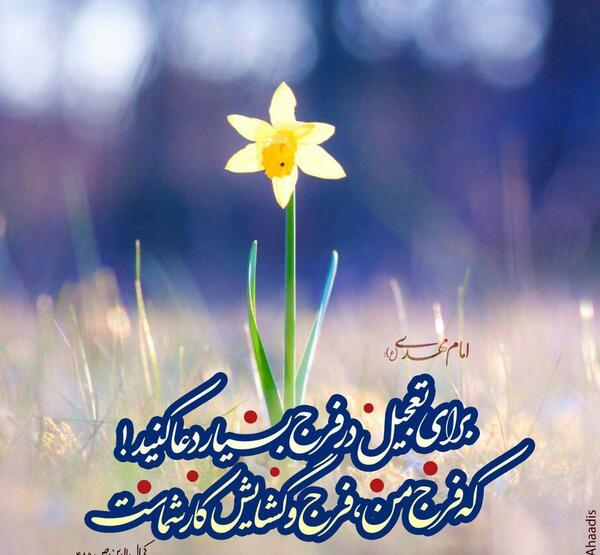 عکس گل نوشته حدیث