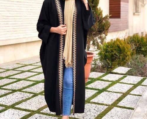 عکس مدل مانتو بلند عبایی جدید