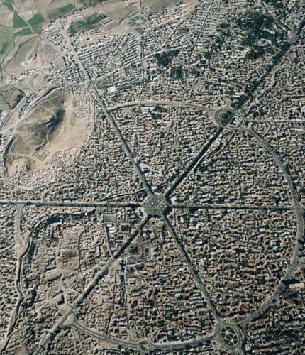 عکس هوایی شهر سلماس