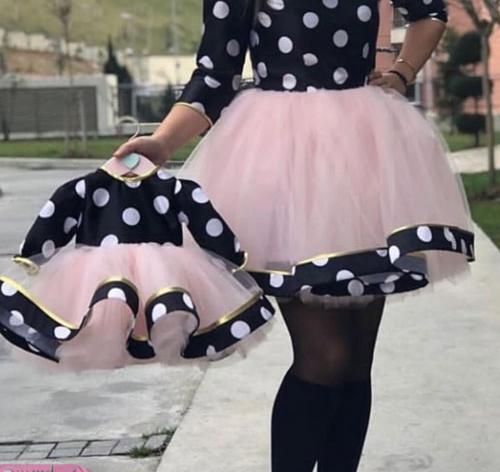 عکس ست لباس مجلسی دخترانه برای دو خواهر