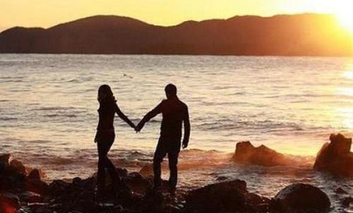 عاشقانه دونفره عکس عاشقانه کنار دریا