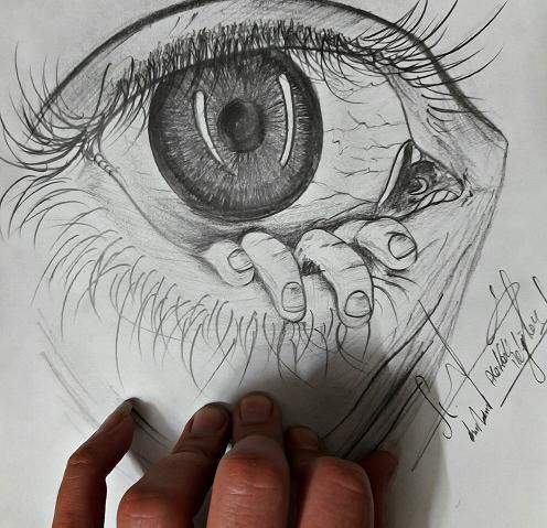 عکس چشم طراحی