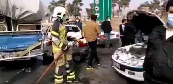 عکس تصادف سمیرا شجاعی