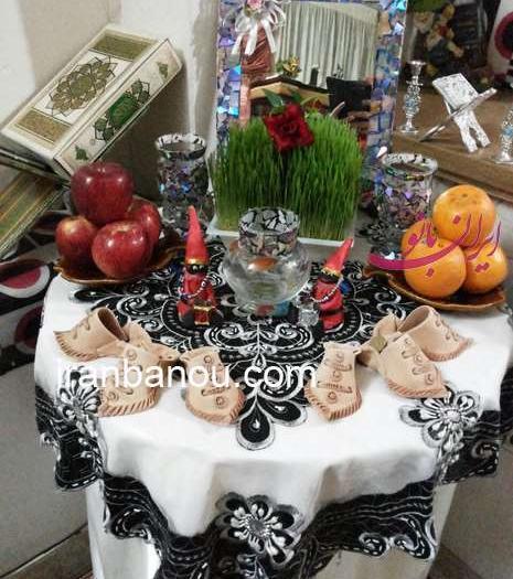 عکس ایده سفره هفت سین تازه عروس