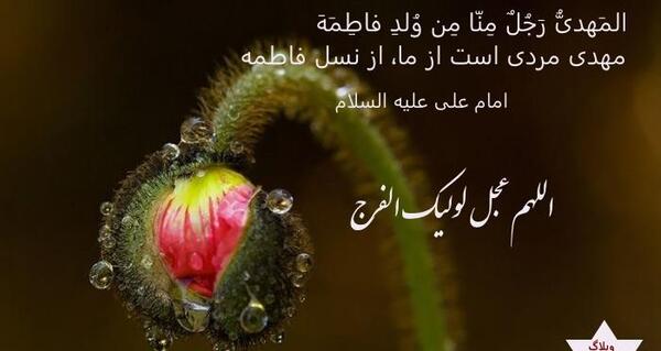 عکس نوشته حدیث مهدوی