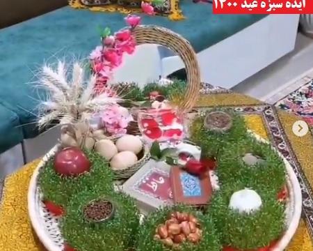 عکس ایده سفره هفت سین با وسایل ساده