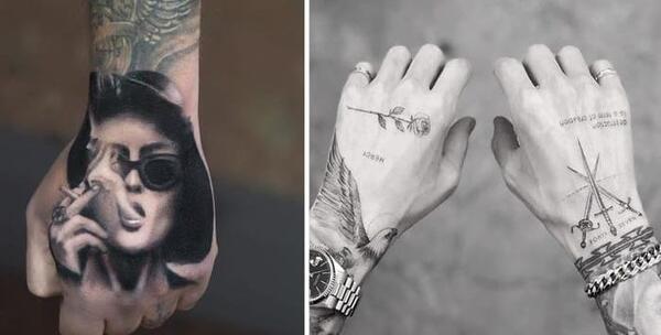 عکس تاتو زیبا روی دست