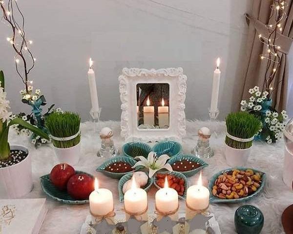 عکس سفره هفت سین چیدن