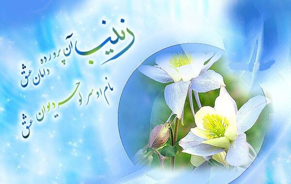 عکس نوشته تولد زینب کبری