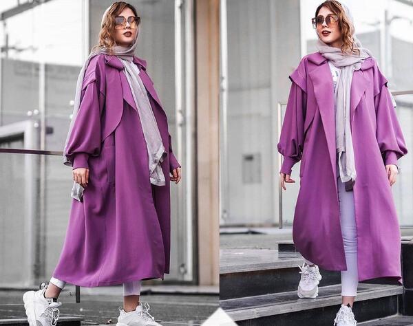 عکس مدل مانتوی جلو باز لاکچری