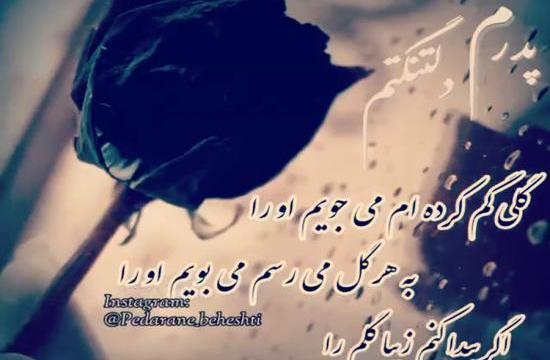 عکس نوشته گلی گم کرده ام میجویم اورا